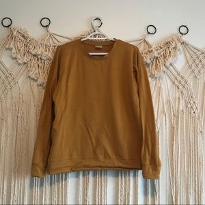 Jax and Lennon Mustard Crewneck